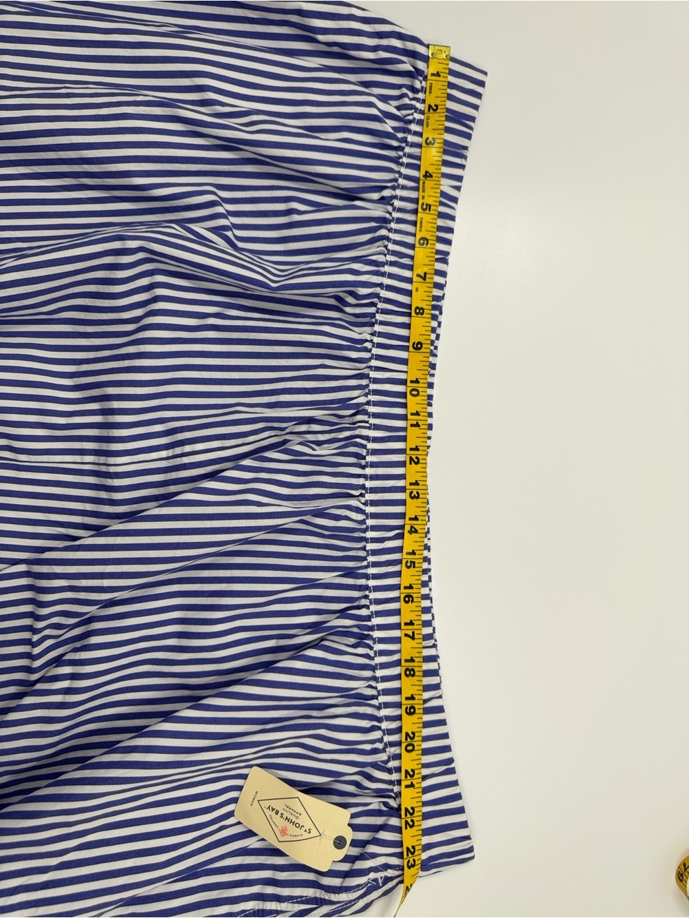 NWT St. John’s Bay Blue and White Striped Women’s Skirt - Classic A-Line Size 3X - Picture 4 of 7